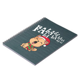 Fa La La La julklapp Singing | Bärbar dator Anteckningsbok