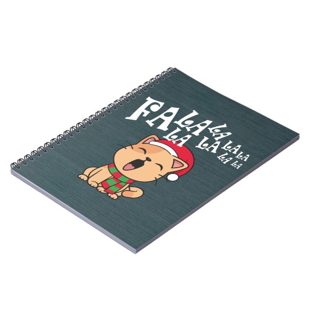Fa La La La julklapp Singing | Bärbar dator Anteckningsbok (Vänstra Sidan)