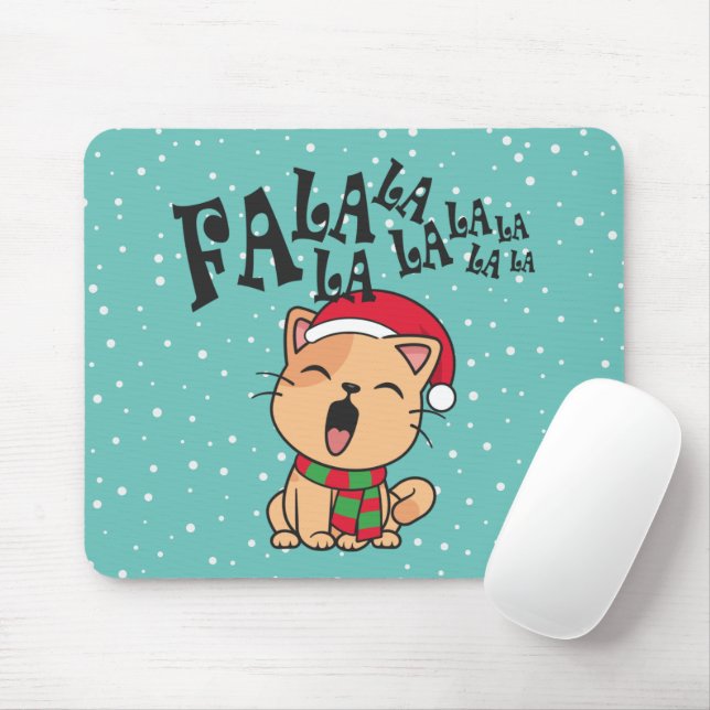 Fa La La La julklapp Singing | Mousepad Musmatta (Med mus)