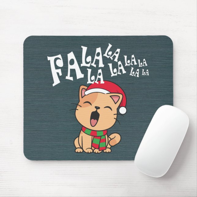 Fa La La La julklapp Singing | Mousepad Musmatta (Med mus)