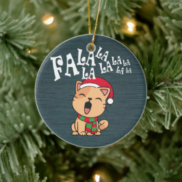 Fa La La La julklapp Singing | Ornament