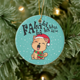 Fa La La La julklapp Singing | Ornament