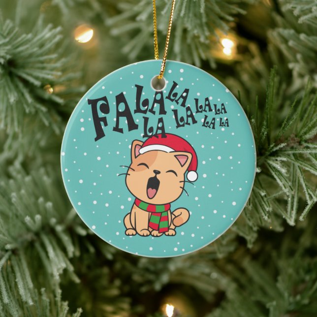 Fa La La La julklapp Singing | Ornament (Träd)