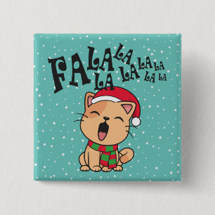 Fa La La La julklapp Singing PIN-knapp Knapp