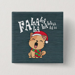 Fa La La La julklapp Singing PIN-knapp Knapp
