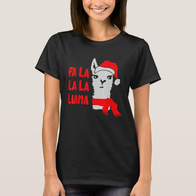 Fa La La La La-ama-jul T Shirt (Framsida)