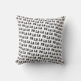 Fa La La La La Chic Farmhouse Reversable Christmas Kudde