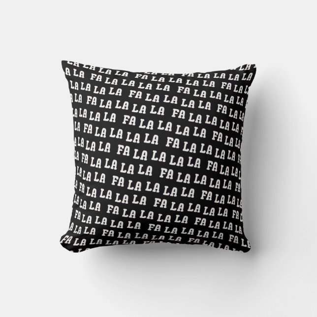 Fa La La La La Chic & Festiv Reversibel Julkudde Kudde (Framsida)