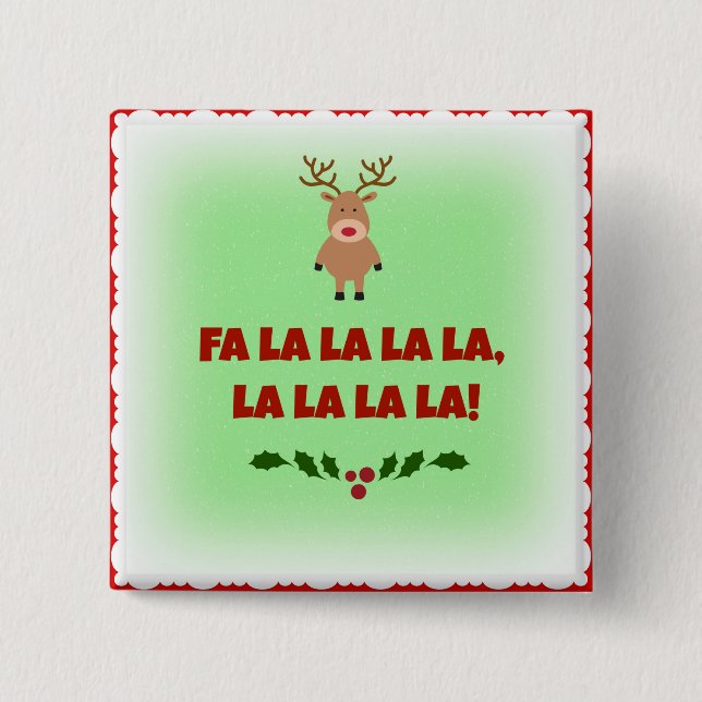 Fa la la la la  Jul  Knapp (Framsida)