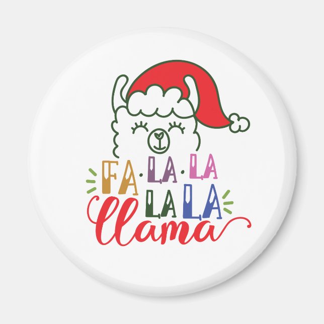 Fa la la la la Llama jul | Magnet (Framsidan)