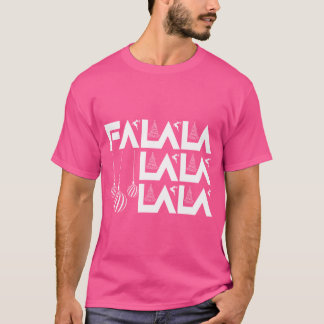 Fa La La La La" Modern Grafisk Jul T Shirt
