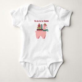 Fa la la la lama höstlov baby body t shirt