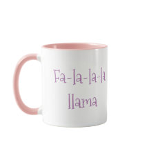Fa-la-la-la-lama söt julmugg