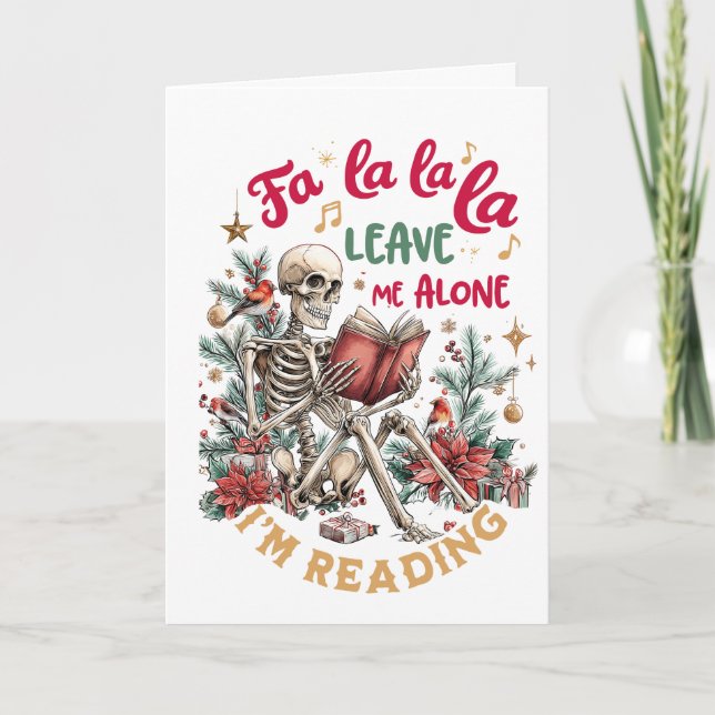 Fa La La La Lämna Mig Ifred Jag Läser Helgkort (Framsida)
