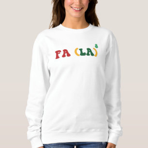 Fa la la la math nerd jul julfesten sång t shirt