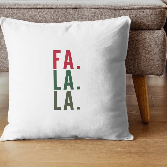 Fa La La La, Mysiga Helgdag Decor Kudde (Skapare uppladdad)