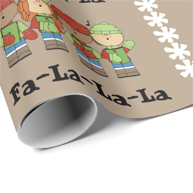 Fa-La-La-La Presentpapper (Rullad Hörn)