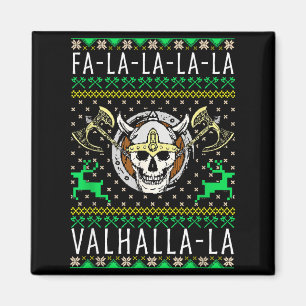 Fa-la-la-la Valhalla-la Viking Gud Ful Jul Magnet