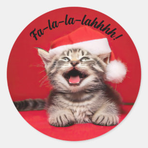 Fa-la-la-lalahhh! Runt Klistermärke