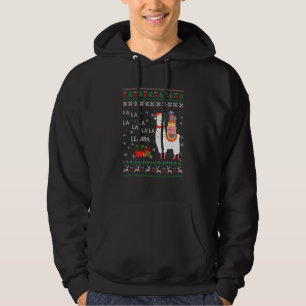Fa La La Lama God Jul Lama Män Kvinnor K Hoodie