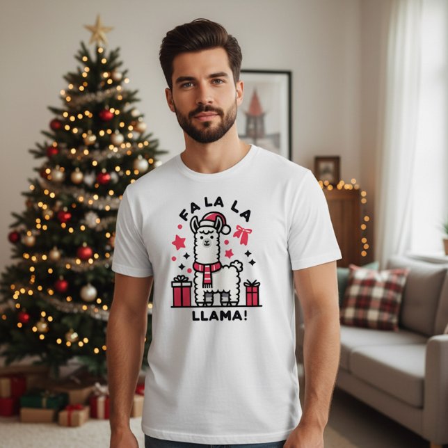 Fa La La Lama Jul T Shirt (Skapare uppladdad)