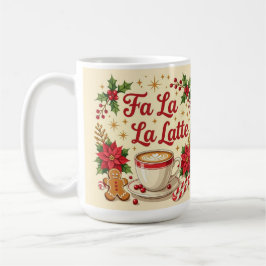 Fa la la latte pepparkaksgodisar kaffemugg