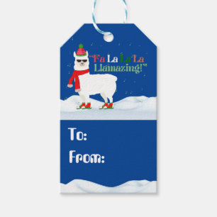 Fa La La LLama-julen Sång Presentetikett
