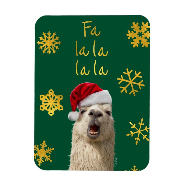 Fa La La Llama Magnet (Vertikal)