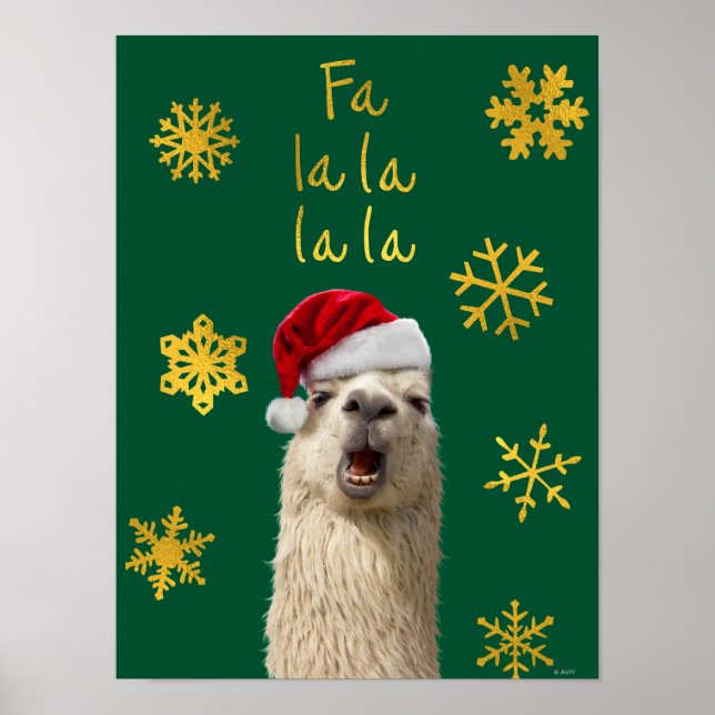 Fa La La Llama Poster (Framsidan)