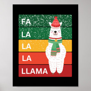 FA LA LA LLAMA POSTER