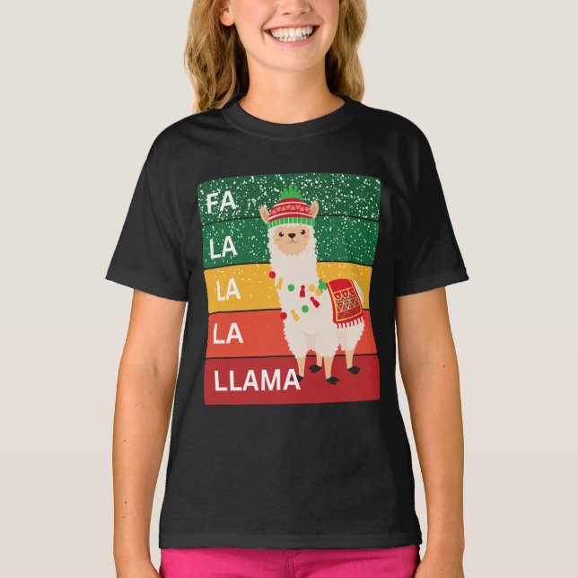 FA LA LA LLAMA T SHIRT (Framsida)