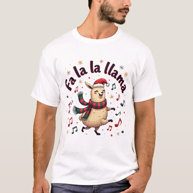Fa-la-la-llama T Shirt (Framsida)