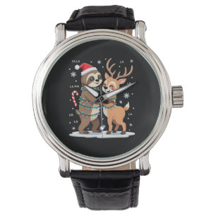 Fa La La Llama Xmas Ljus Långsam Ridande Lama Jul Armbandsur