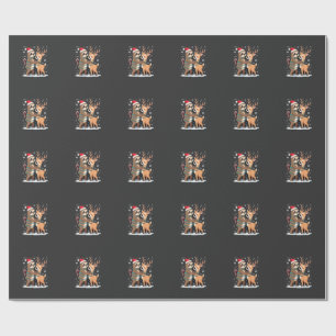 Fa La La Llama Xmas Ljus Sengångare Ridande Llama Presentpapper