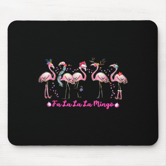 Fa La La Mingo Flamingo Christmas Tree Lights Troc Musmatta (Framsidan)