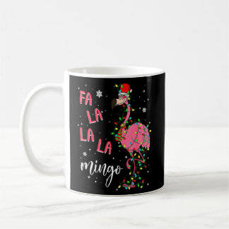 Fa La La Mingo Flamingo för julgåva Julafton Kaffemugg