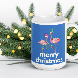 Fa la la mingo jul Flamingo Coffee Mugg
