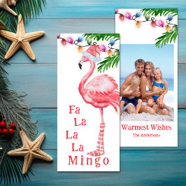 Fa La La Mingo Photo Flamingo-julkort
