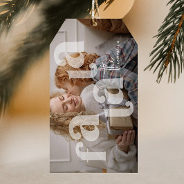 Fa La La Overlayskrivstil' Foto Jul Presentetikett