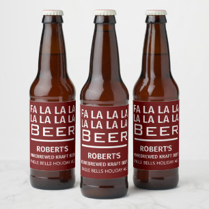 "Fa La La" Personlig Beer Ölflaska Etikett