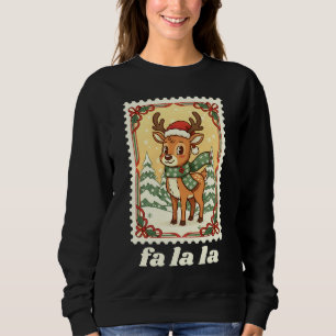 Fa La La Renjuret Jul Frimärke T Shirt