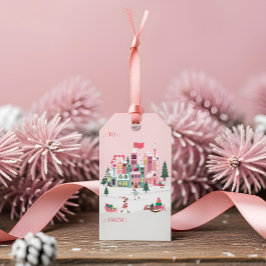 Fa La La Rosa Jul Tomte Leksaksverkstad Presentetikett