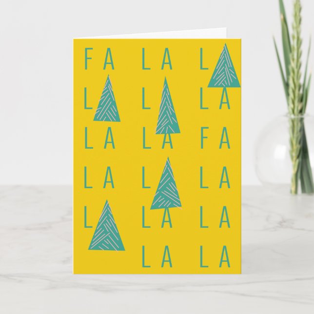 FA LA LA SKOGSJUL KORT (Framsida)