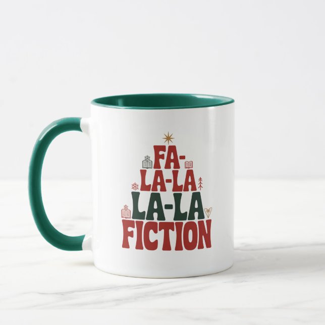 Fa-la-la skönlitteratur Högtidläsning Mugg (Vänster)