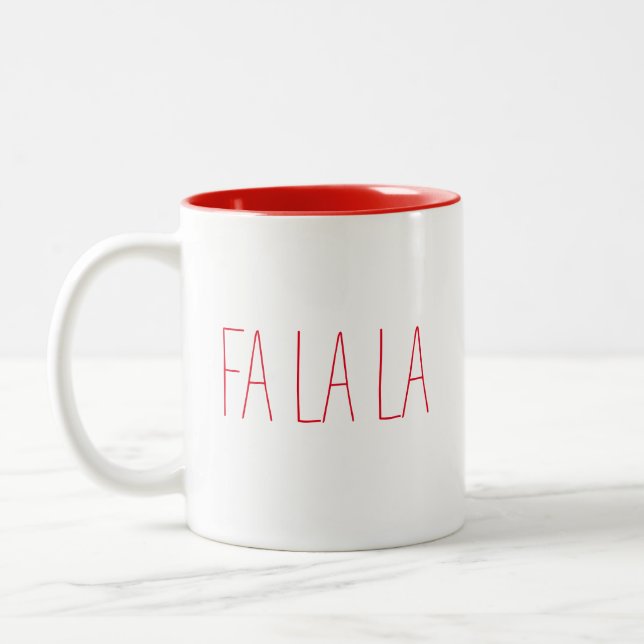 Fa La La Två-Tonad Mugg (Vänster)