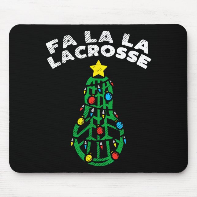 Fa La Lacrosse Funny Christmas Lax Player Goalie T Musmatta (Framsidan)