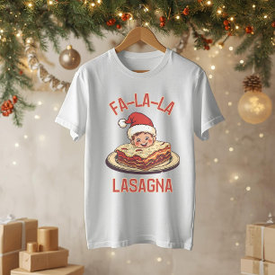 Fa-la-lasagna - Lasagna Pun, en fin jul T Shirt