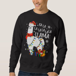 Fa La Llama Finny jul - helgdag Lång Ärmad Tröja