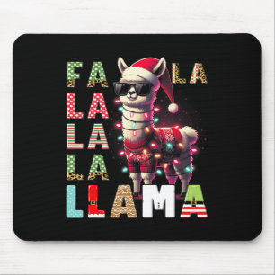 Fa La Llama Funny Llama Juldjuret Lover Musmatta