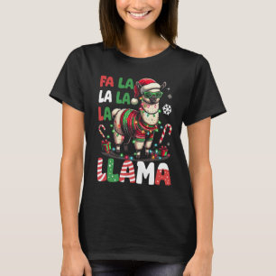 Fa La Llama Funny Llama Juldjuret Lover T Shirt